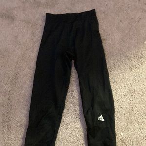 adidas womens xs black and white capris